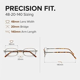 Optical Eyewear - Modified Oval Shape, Metal Full Rim Frame - for Women or Men Prescription Eyeglasses RX