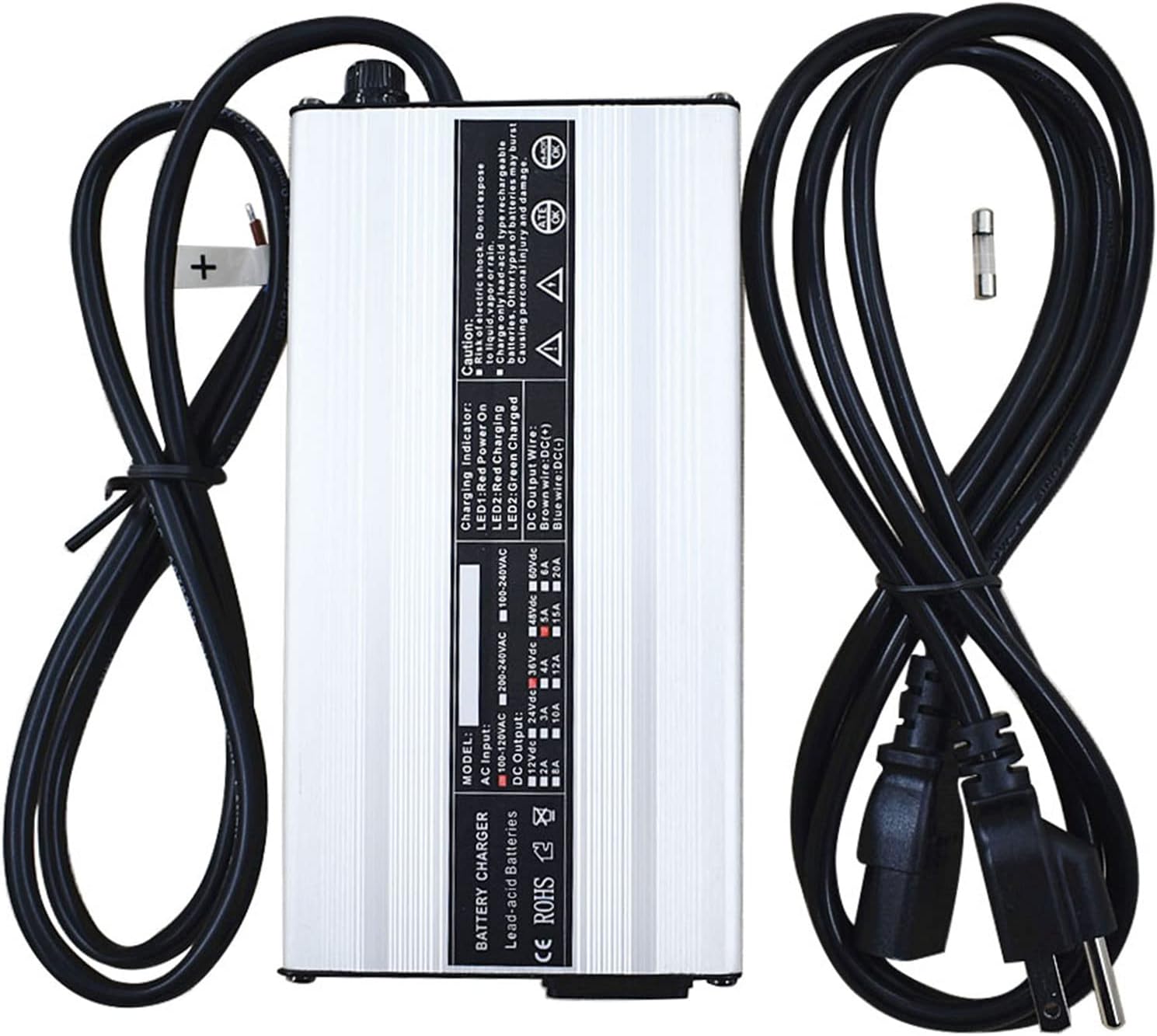 labwork 36V Battery Charger 5A NO Plug Universal Replacement for Yamaha EZGO TXT Club Car