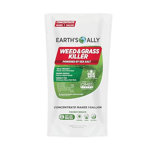 Earth's Ally Concentrado eliminador de malezas y hierbas, 20 onzas, espray natural seguro y apto para mascotas para patios, entradas y aceras, hace