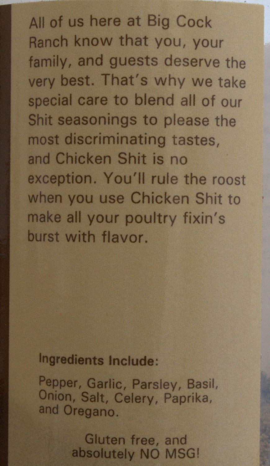 Shit Load Chicken Shit Poultry Seasoning from Big Cock Ranch 12 Ounce (Pack of 3)