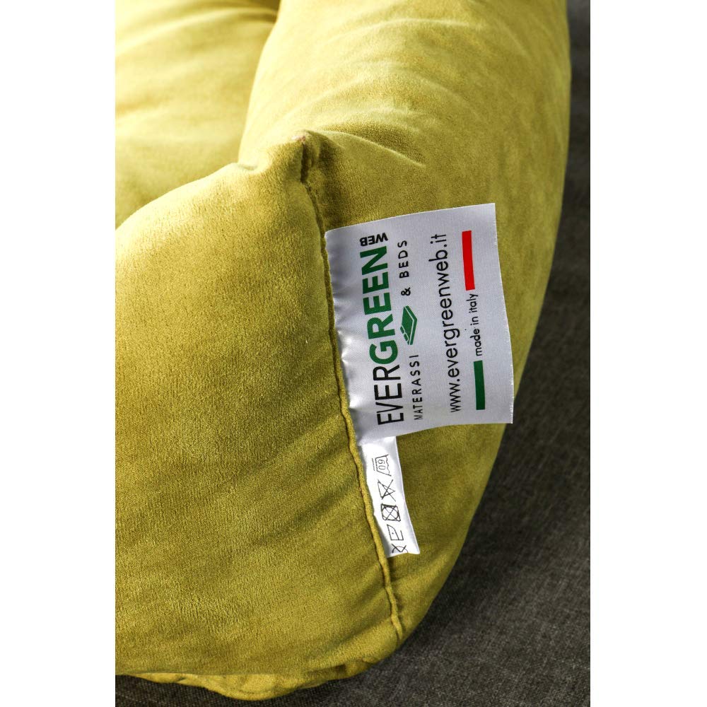 Evergreenweb Cama para Perro, Verde 45x65 Sofá para Perro, Alfombrilla para Perro, Cesta para Perro, Acogedora Cama para Mascotas en la Habitación Borde Elevado, con Suave cojín Desmontable - Rex