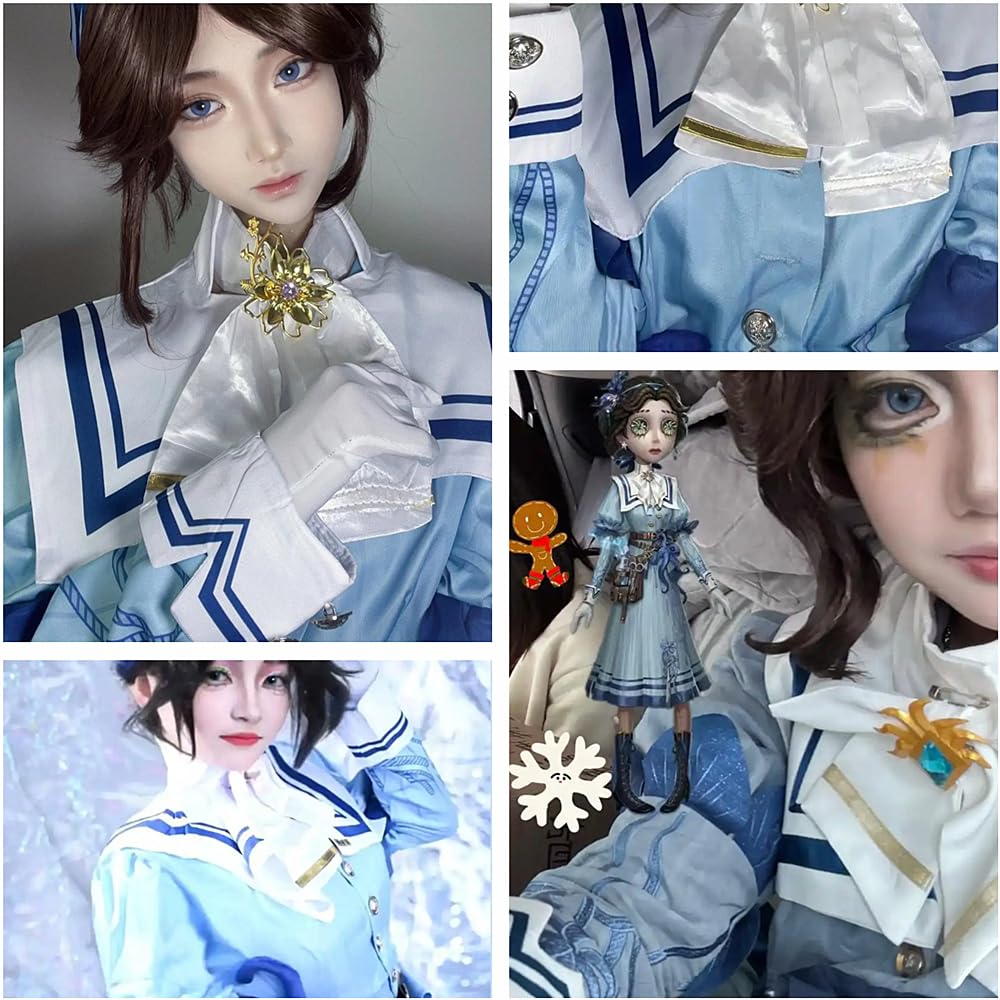 Charous Anime-Spiel-Identität, Cosplay, Arzt, ewige Blume, elegantes blaues Rock-Set für Manga-Auftritte und Cosplay