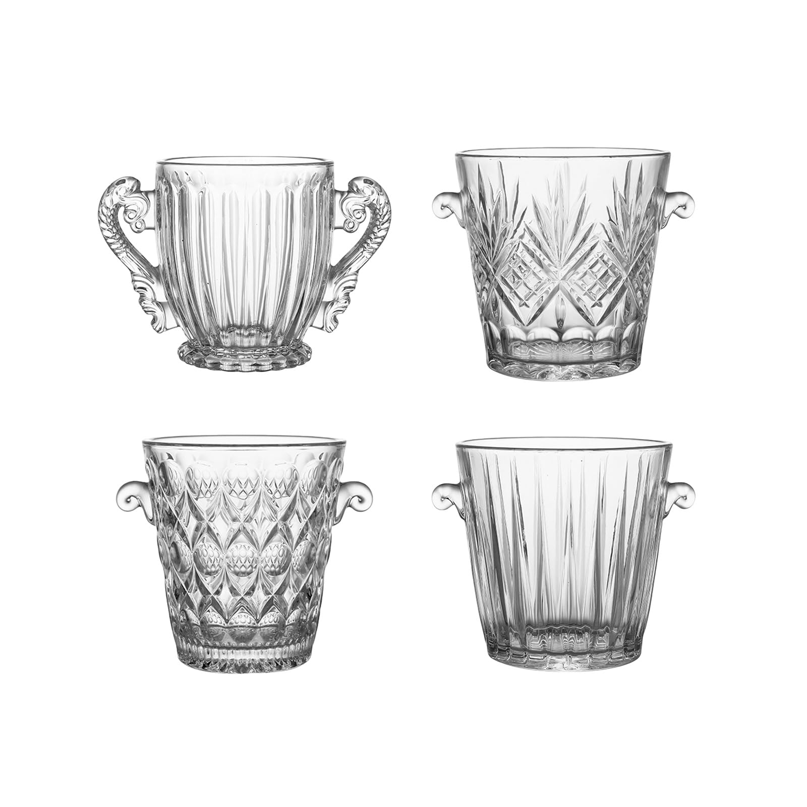 Getränkekühler aus Glas für Partys, klare Sicht, Stripe