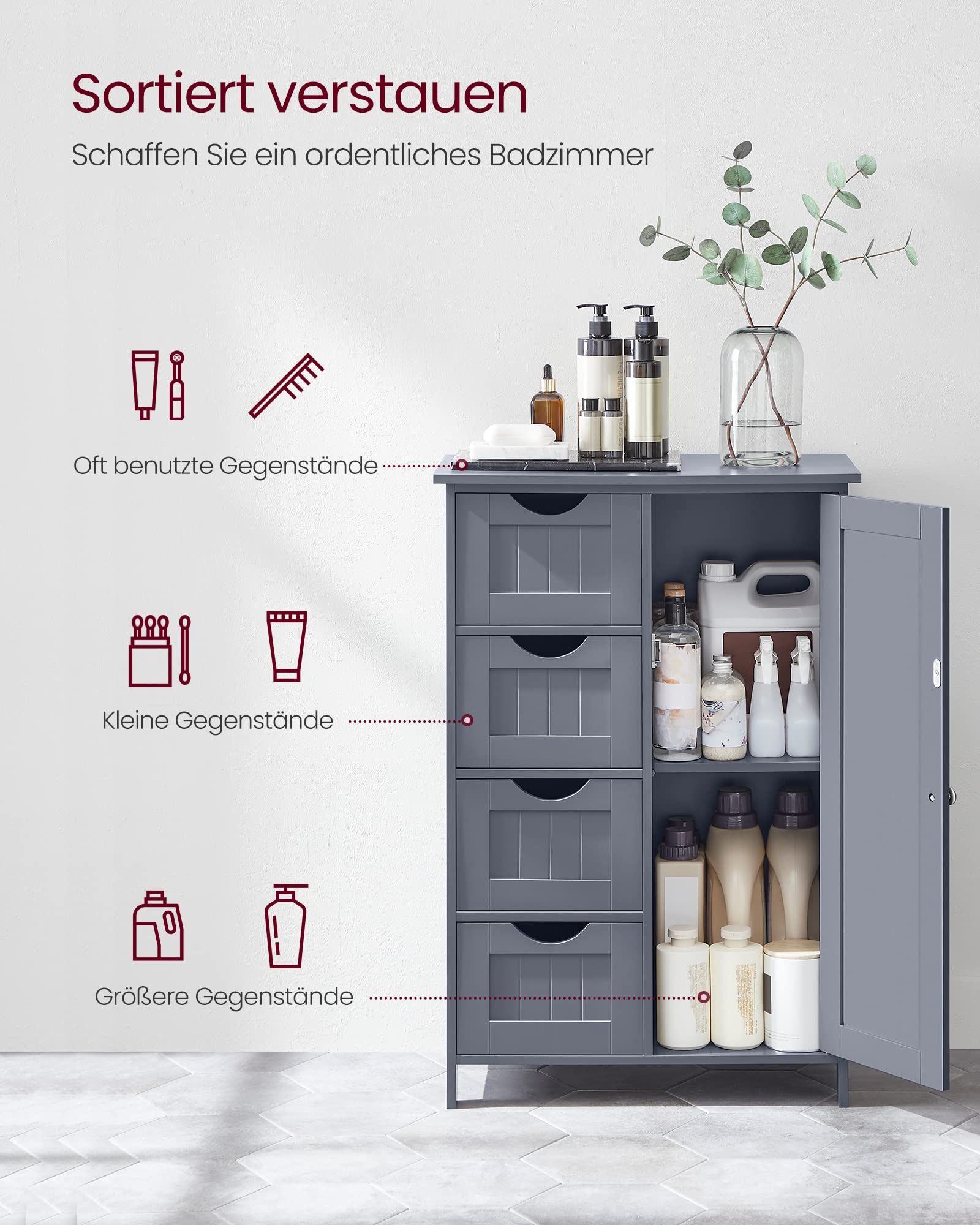 Vasagle Badezimmerschrank – Bild 4