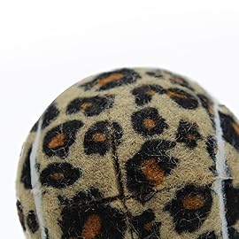 Magicorange 4 PCS Precut Walker Tennis Balls for Furniture Legs and Floor Protection, Heavy Duty Long Lasting Felt Pad Glide Coverings (Leopard Pattern)