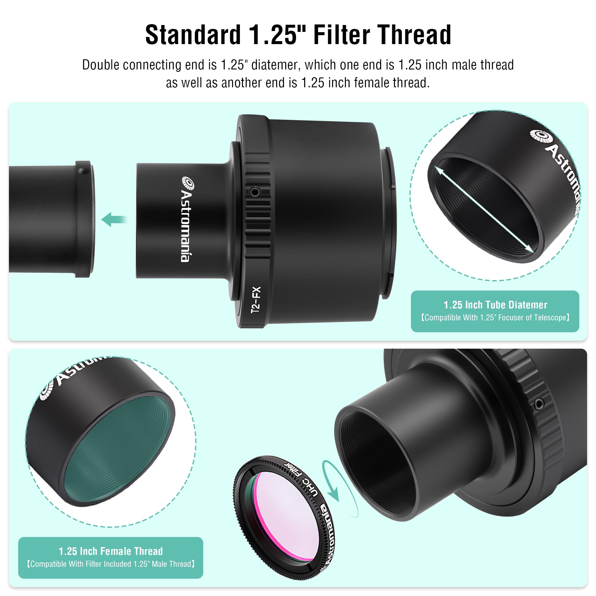 Amazon.com : Astromania T T2 Lens to Fuji FX Mount Camera