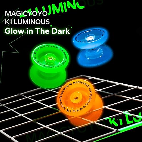 Miniatura 2 de MAGICYOYO Yoyo K1 Tug Return Yo yo, Hubstacks Yoyo para niños principiantes de doble propósito Yo Yo con rodamiento que no responde, bolsa de