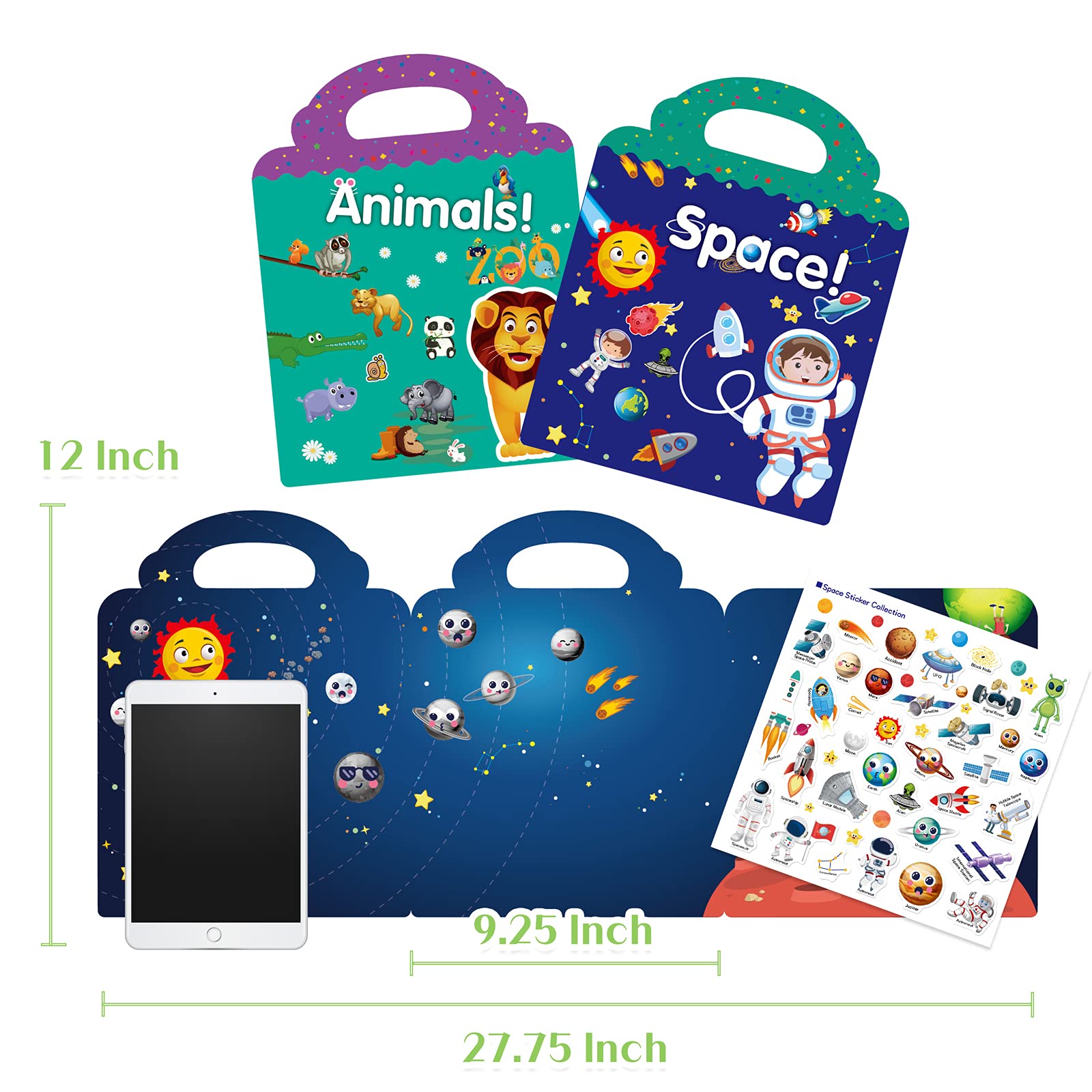 Juguetes para niñas de 2, 3, 4, 5 años, libros de calcomanías reutilizables para niños, juguetes para niños de 2 a 4 años, calcomanías para niños de 2 a 5 años, juguetes de aprendizaje para niños de 2, 3, 4, 5 años 4