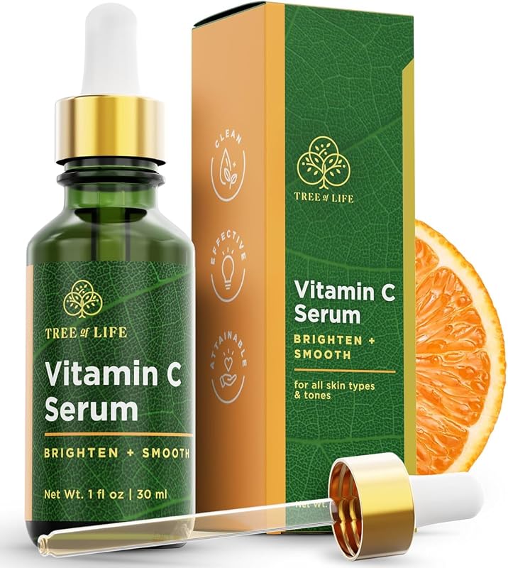 Vitamin C Serum for Face, Dark Spots Remover Face Oil, 1 Fl Oz | Brightening Vitamin C serum for face. Hydrating face oil that targets dark spots and fine lines for clear skin.