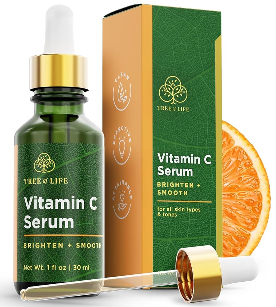 Tree of Life Vitamin C Serum for Face, Dark Spots Remover Face Oil, 1 Fl — 1 floz