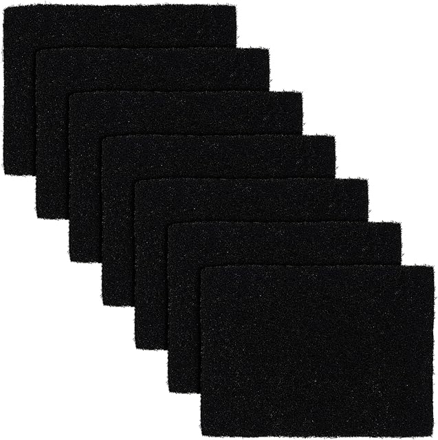 7 Pieces Activated Carbon Filters Compatible with Joseph Food Waste Caddy Replaceable Rectangle Compost Bin Carbon Filters Pad Remove Odour