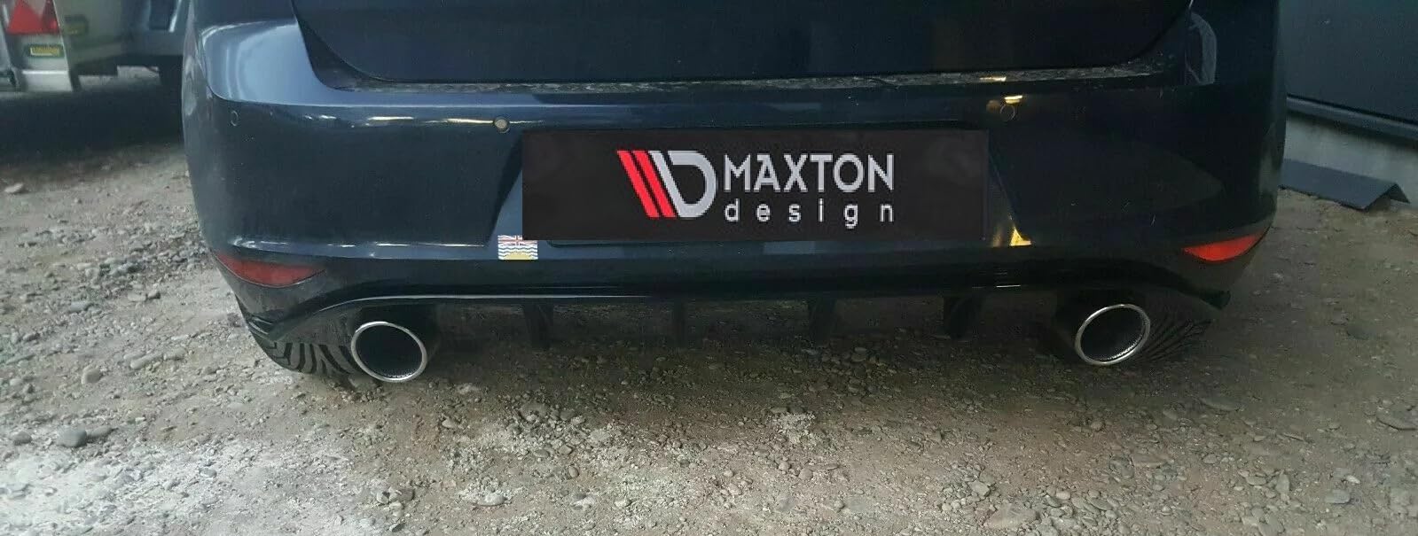 Maxton Design Heckdiffusor für VW Golf 7 GTI/GTD/Standard 2012-2016 Hochglanz schwarz