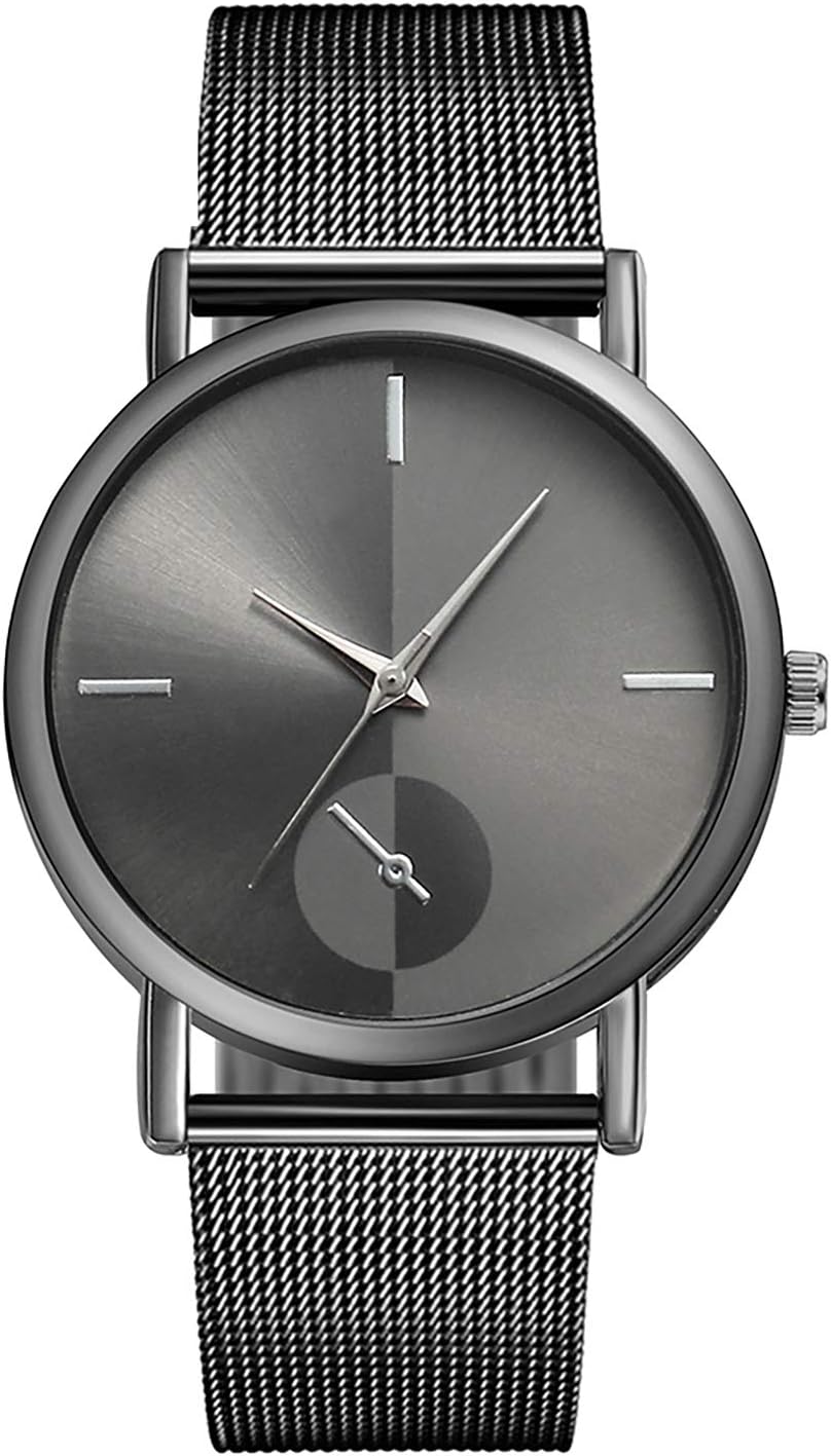 ZA23-G Korean Casual Watch Men and Women Waterproof Luxury Watches Date Quartz Clock Alloy Mesh Belt Watches