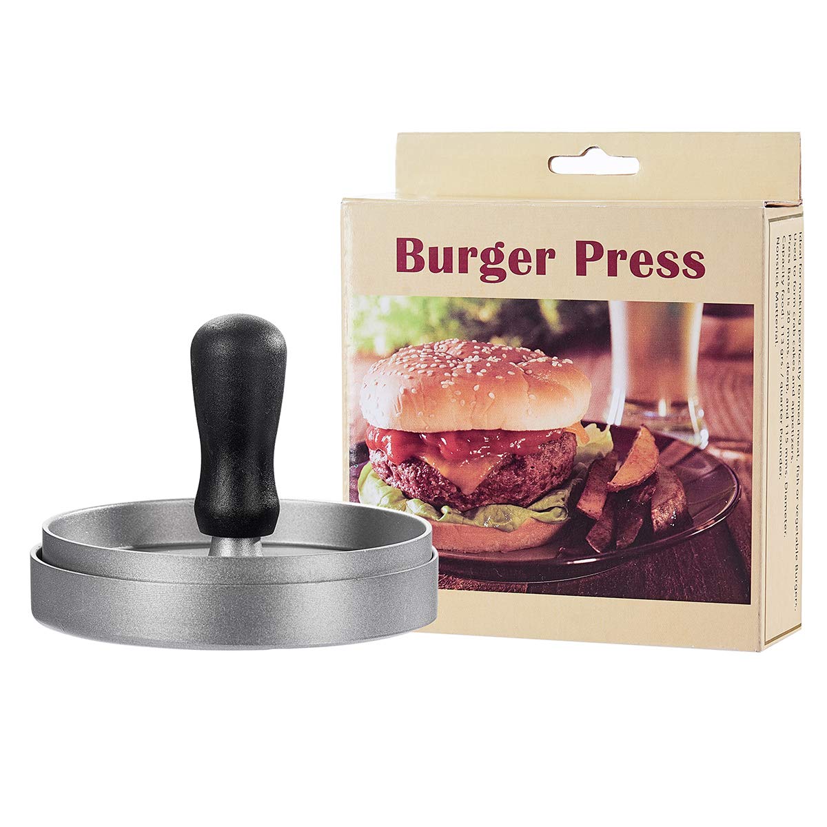 Stuffed Burger Press,Prefectly Formed Hamburger Patty Maker Heavy Duty Non Stick Patty Mold Ideal for BBQ