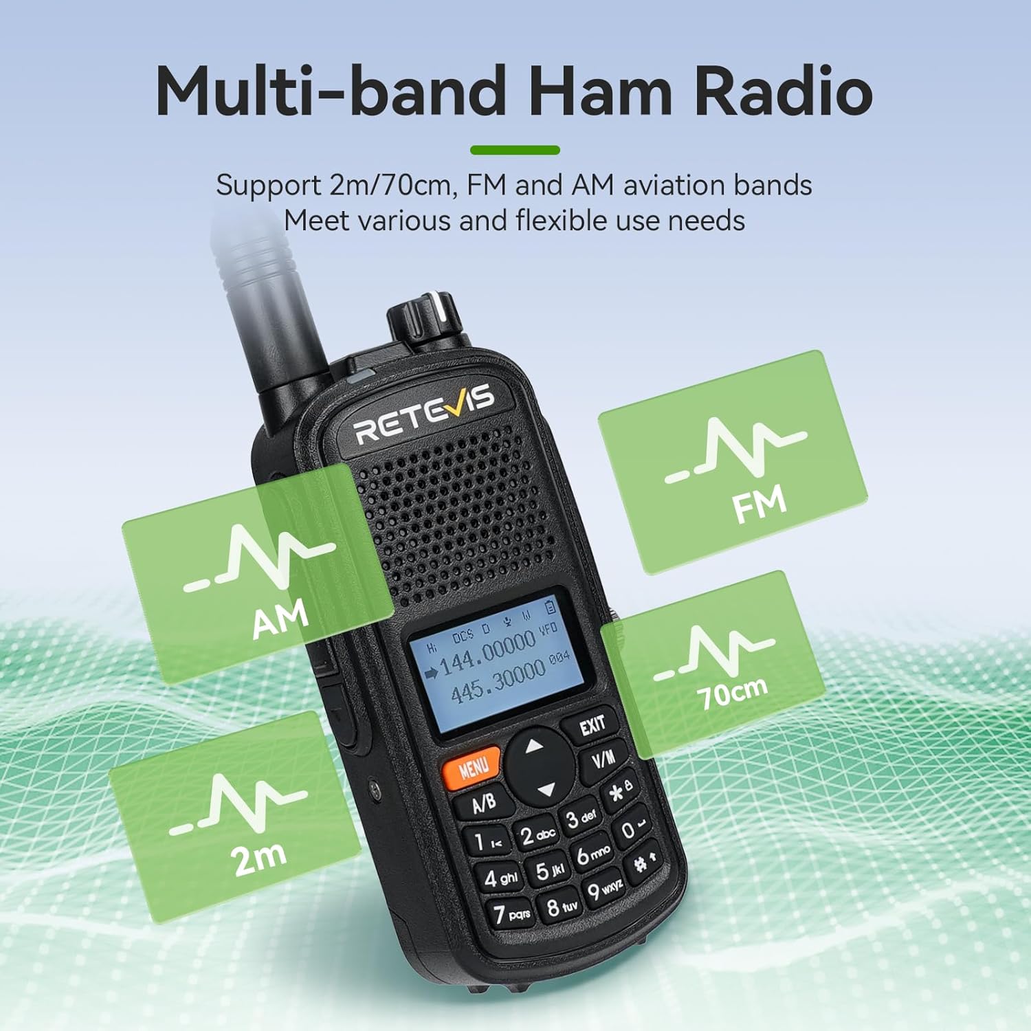 Retevis A61 Ham Radio Multi-band Feature