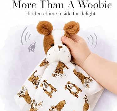Mud Pie Bulldog Dog Woobie, Tan