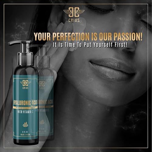 Miniatura 6 de Suero de ácido hialurónico infundido con vitamina C y E, potente suero de corrección de pigmentos, 6 onzas, fabricado en Estados Unidos