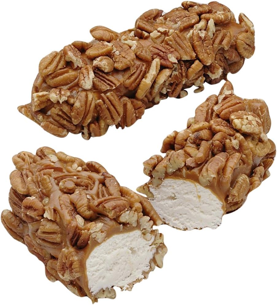 Pecan Caramel Nougat Log, 6 Ounce (Pack of 1)