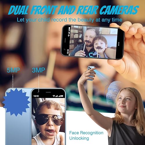 Miniatura 3 de Mini Smartphone XS15, 3G 3.0 pulgadas HD 2GB+16GB Android 8.1 1000mAh Dual Sim Quad Core Mini teléfono Regalo para niños Teléfono pequeño Teléfono