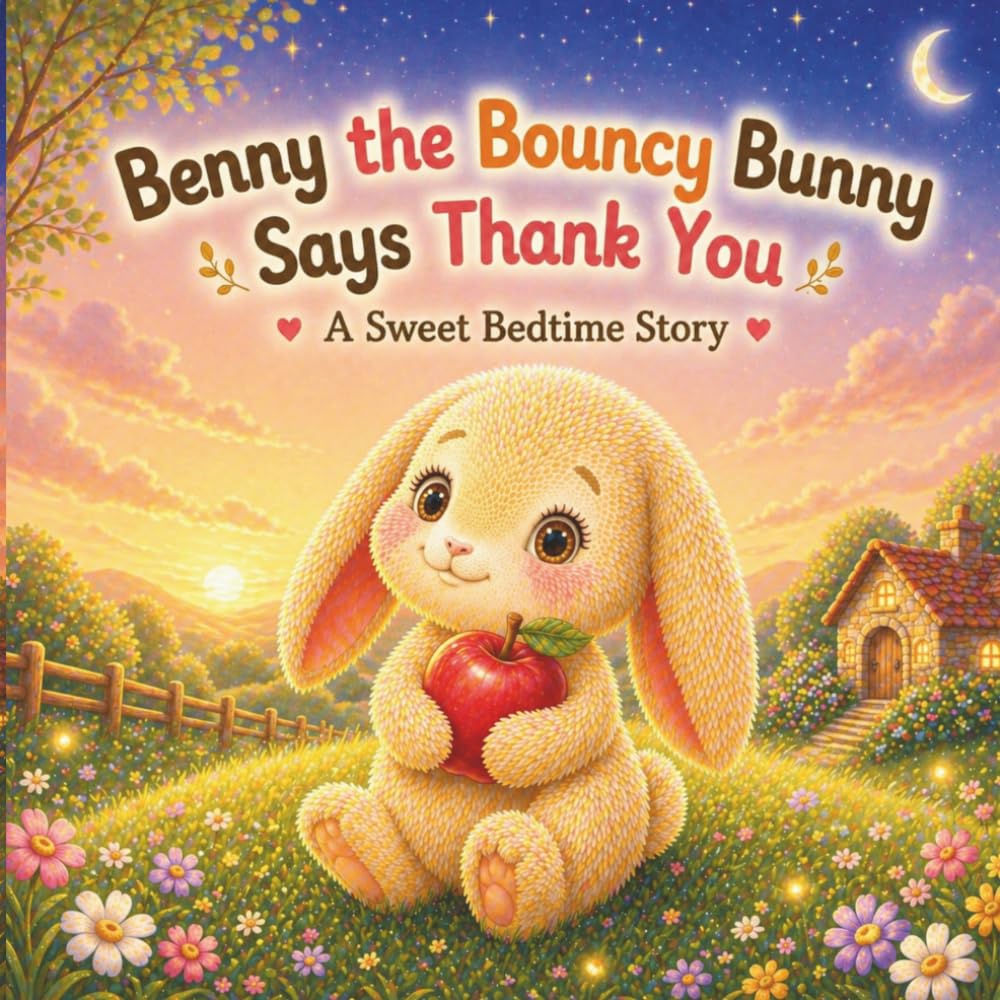Benny the Bouncy Bunny Says Thank You: A Heartwarming Bedtime Story About Saying Thank You, Kindness, and Gratitude for Toddlers Ages 2–5
