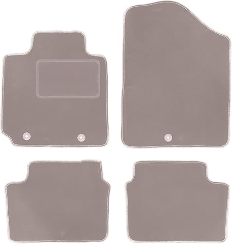 Alfombrillas de Terciopelo Beige para Coche, diseñadas para: