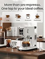 Vista 3 de topzee Espresso Machine 20 Bar, Compact Coffee Maker with Milk Frother & Cold Brew Function, 52oz Removable Water Tank, Stainless Steel Cappuccino