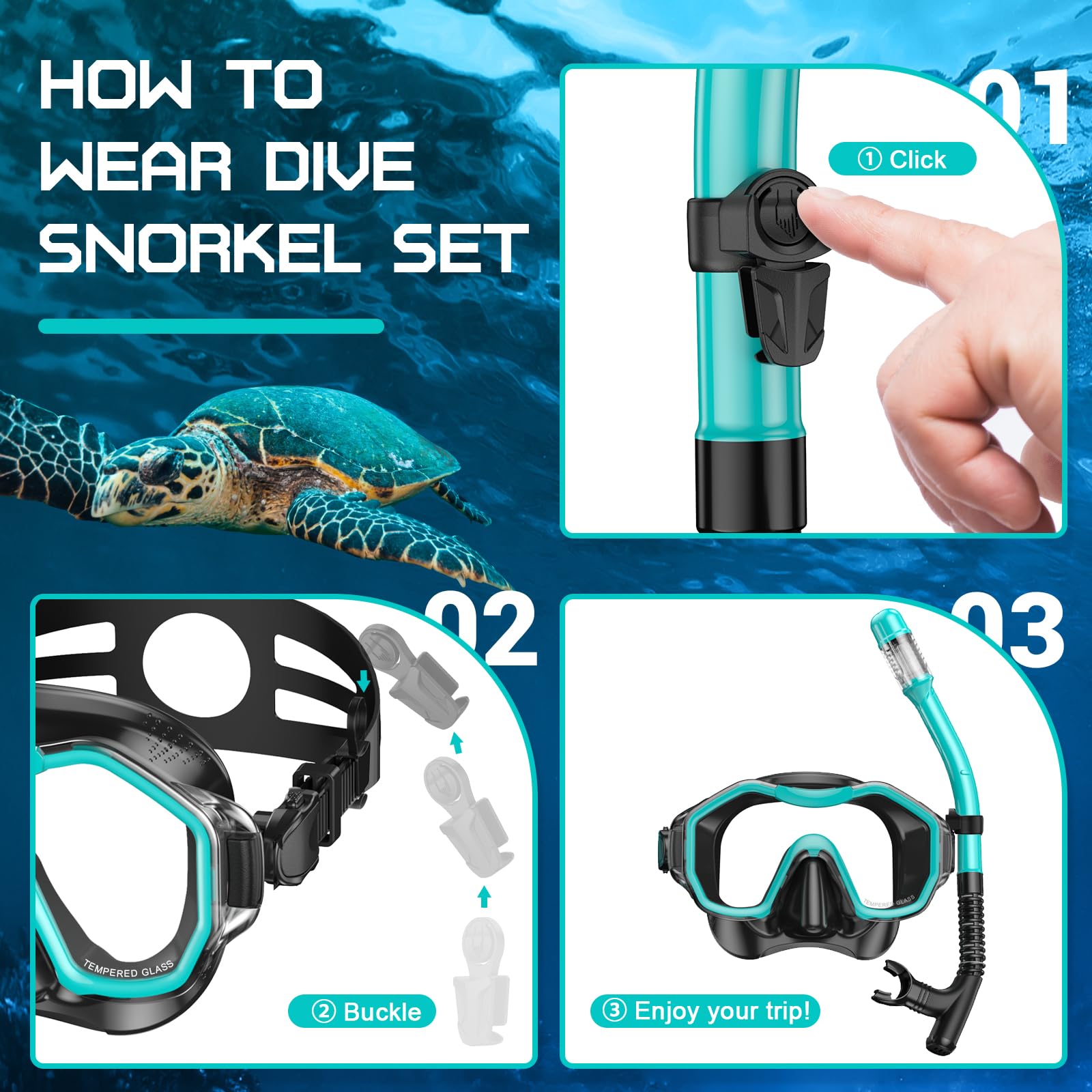 Zestaw do nurkowania dla dorosłych, okulary do nurkowania dla dorosłych z przeciwmgielną maską szerokokątną, okulary do nurkowania z fajką, maską do snorkelingu dla dorosłych do pływania i nurkowania