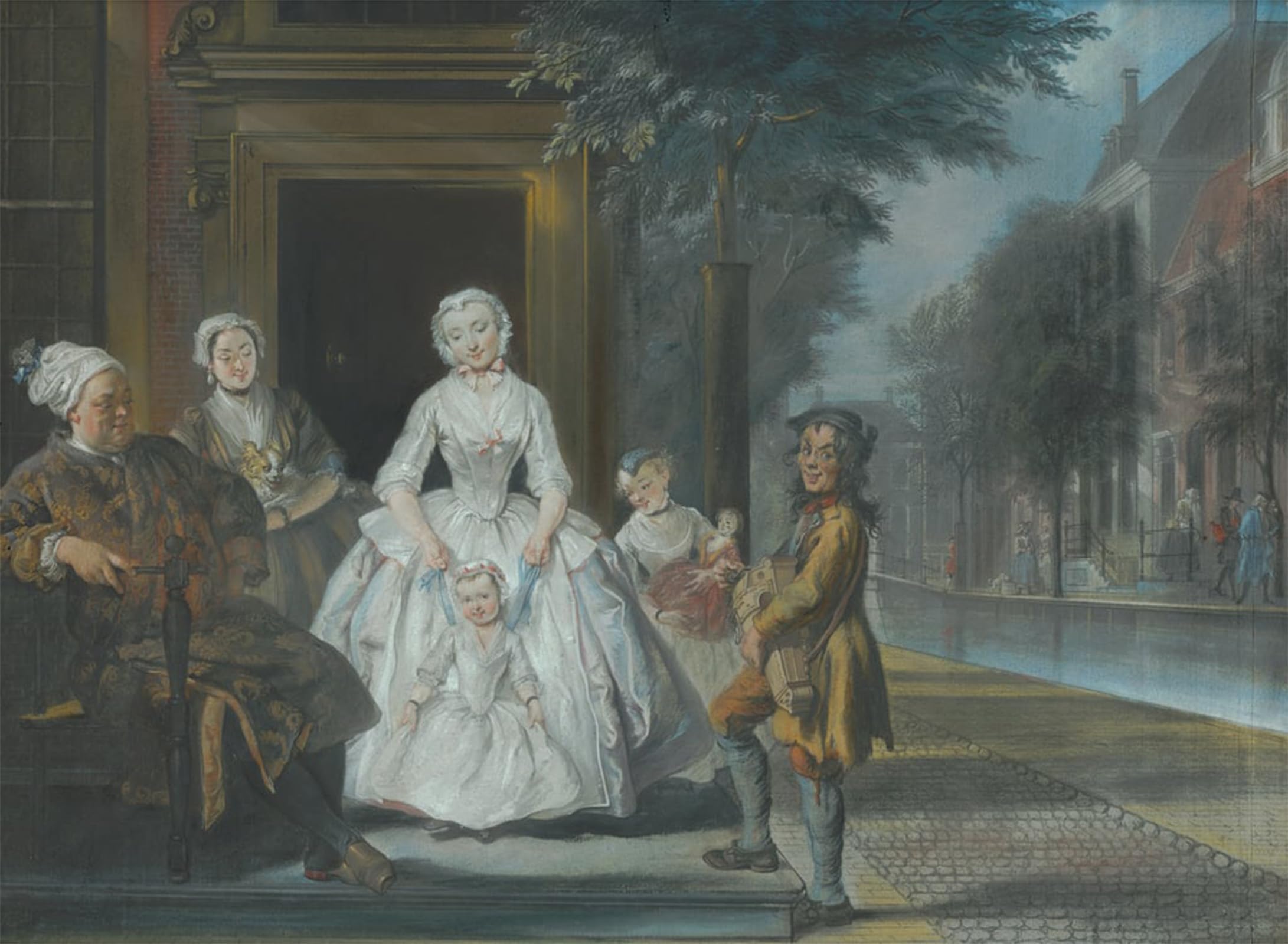 Affiche l'orgue de Barbarie Cornelis Troost Tableau Mural 60x90cm - 5