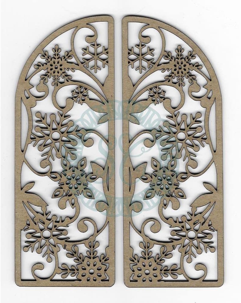 Laser Cut Chipboard 2mm Thick-Winter Gate, 2/Pkg, 5X3.5 S53917