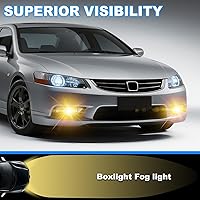 Vista 2 de Luces antiniebla aptas para Honda Accord 2014 2013 2015 4 puertas sedán luces antiniebla con bombillas halógenas e interruptor y kit de cableado