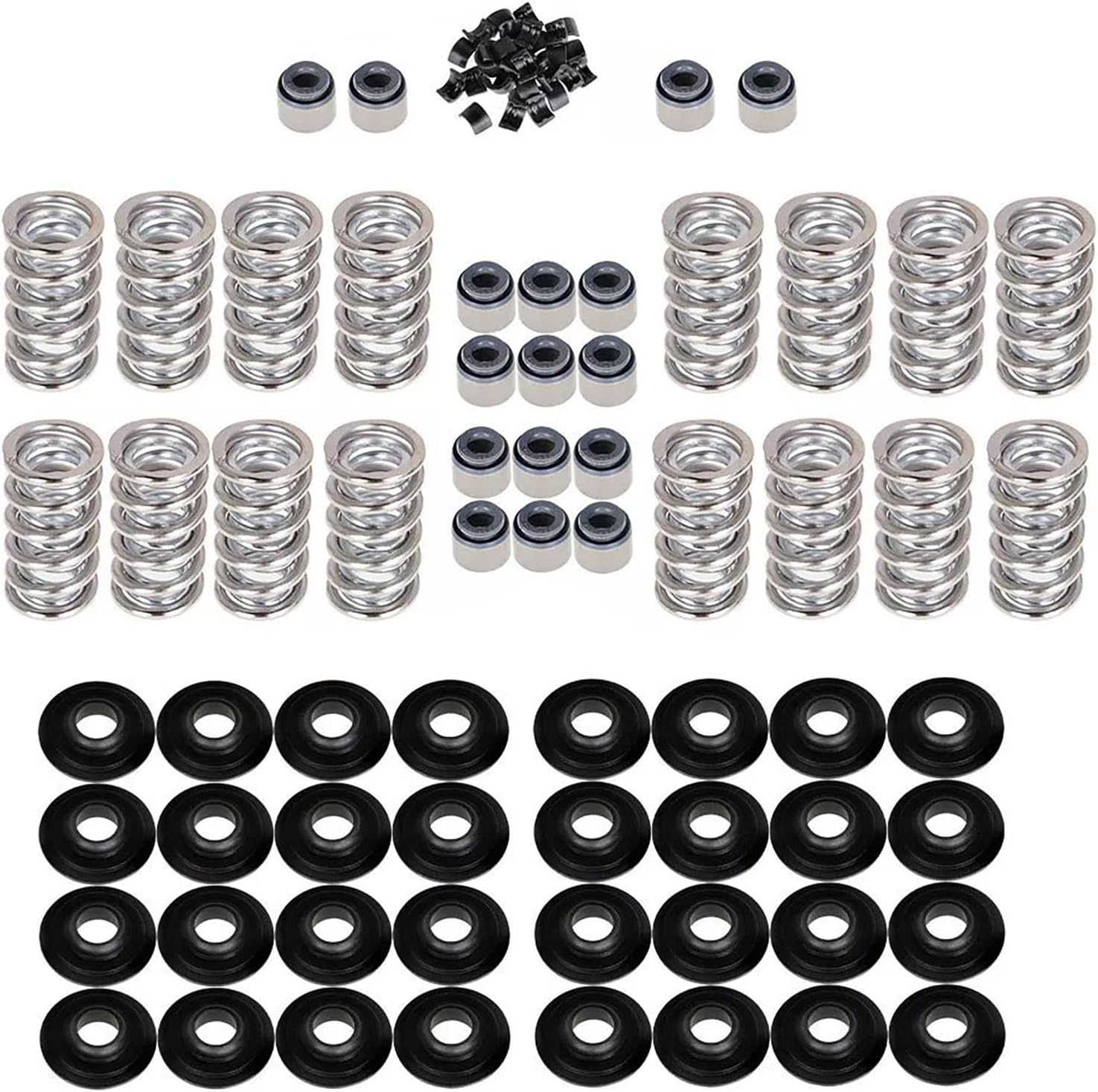 Car Spare Accessories Dual Valve Spring Kit Steel Retainers for LS .660" 4.8 5.3 6.0 LS1 LS2 LS3 SK001
