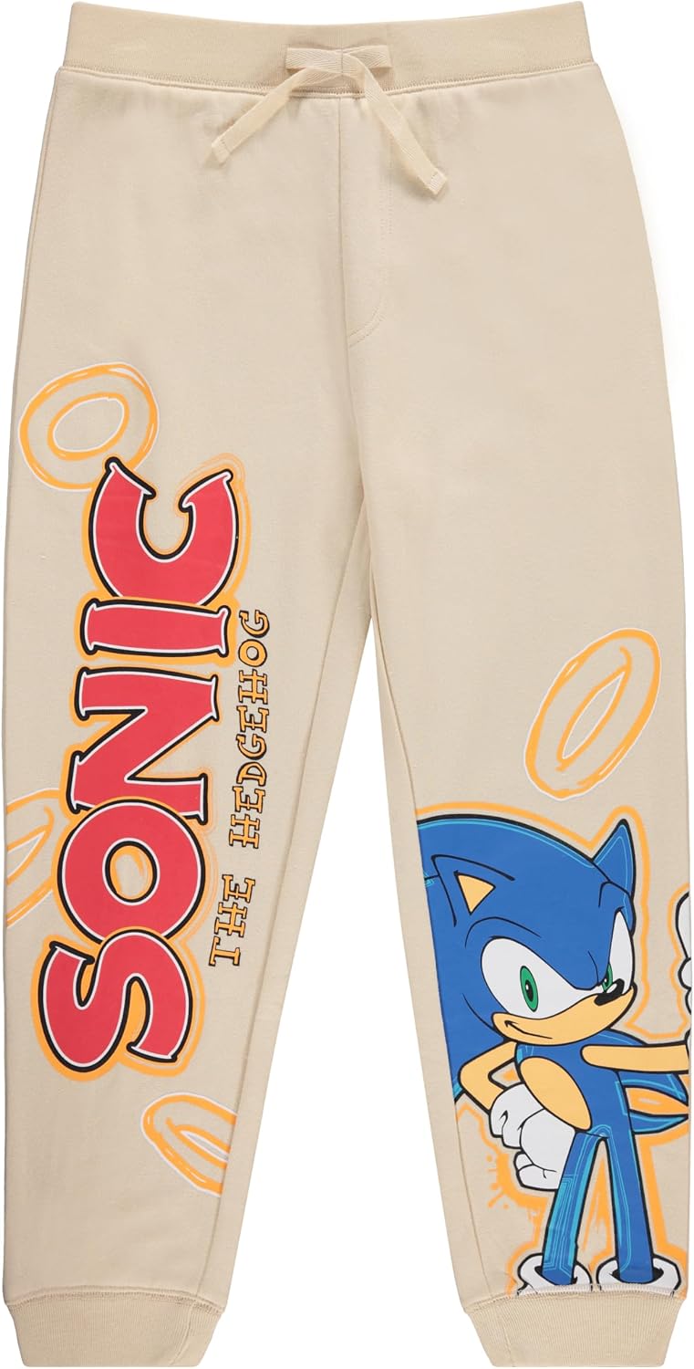Sonic The Hedgehog Boys Graphic Hoodie and Jogger Pants 2-Piece Outfit Set- Sizes 4-20