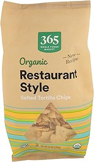 365 by Whole Foods Market, Tortilla Chips White Corn Salted Restaurant Style, 14 Ounce