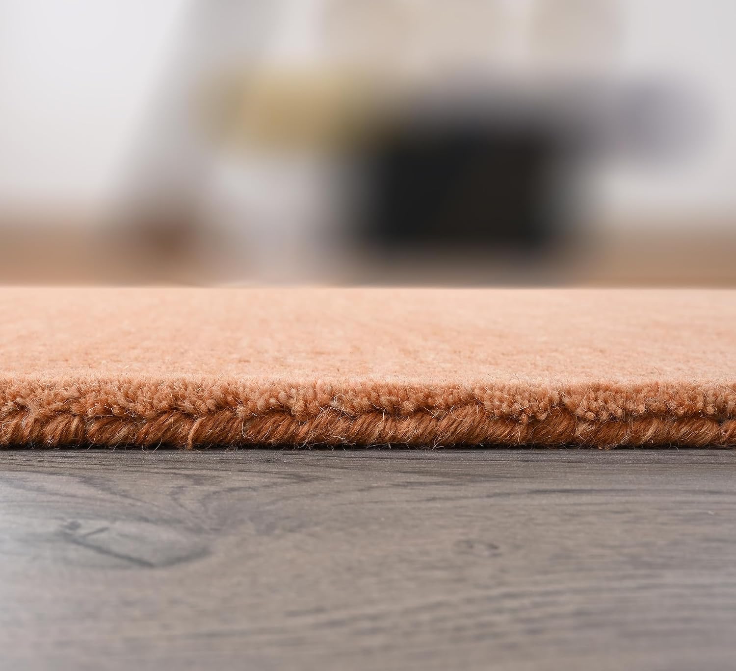 Hand-Tufted Plain Wool Area Rug - 100% Natural Wool, Thick, Durable for High Traffic, Ideal for Contemporary Home Decor in Living Room, Bedroom, Dining Room, Kitchen & Hallway (PLN-F, 5' x 8')