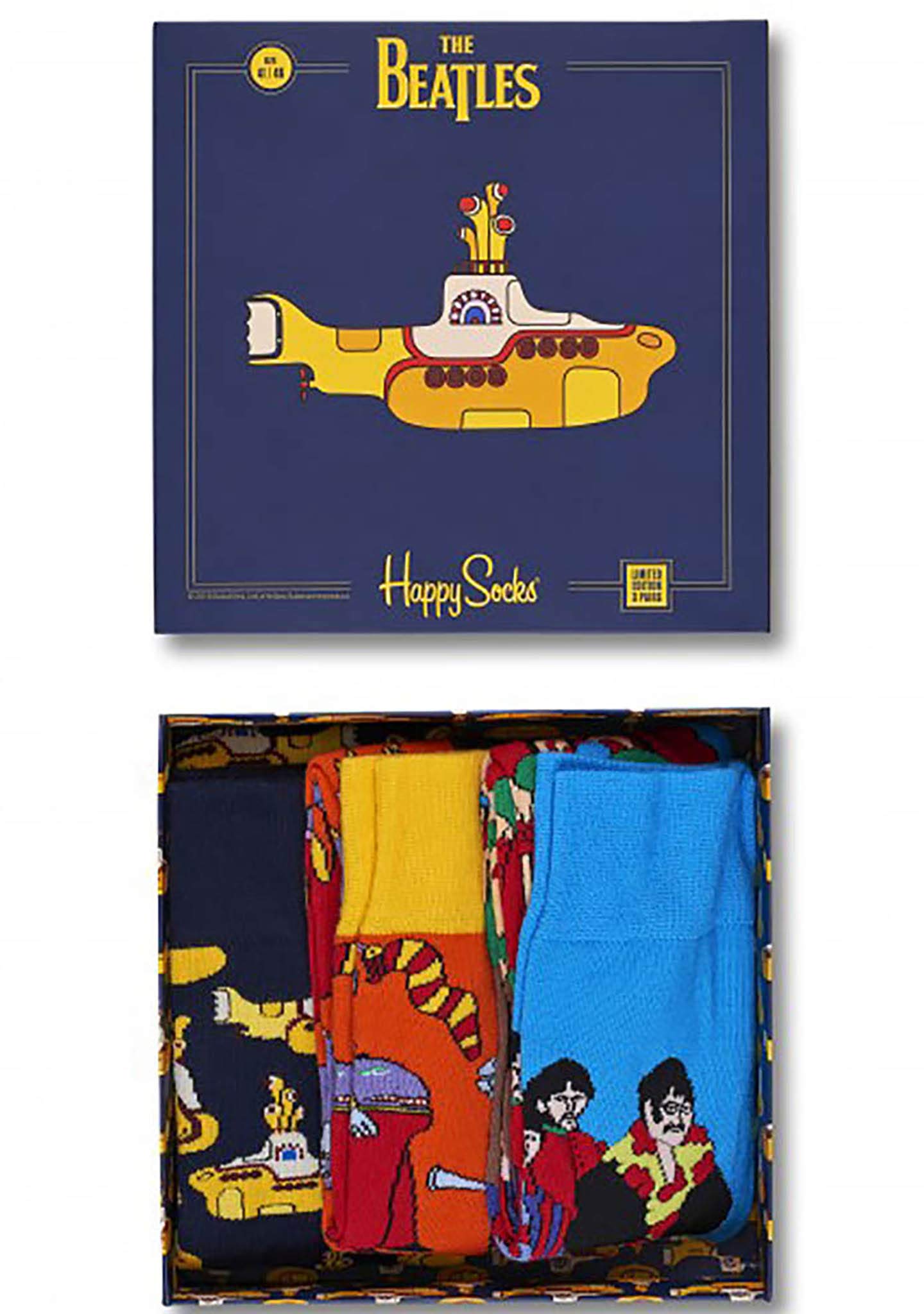 Happy SocksColorful and Fun Beer Socks Gift Set Gift Set for Men and Women Premium Cotton Socks 2 Pair Giftbox size