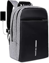 FUR JADEN Anti Theft Number Lock Backpack Bag with 15.6 Inch Laptop Compartment, USB Charging Port & Organizer Pocket for Men Women Boys Girls