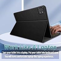 Vista 4 de Funda de teclado retroiluminada para Xiaomi Mi Pad 6/6 Pro (11 pulgadas, modelo 2023), cubierta protectora de teclado inalámbrico desmontable