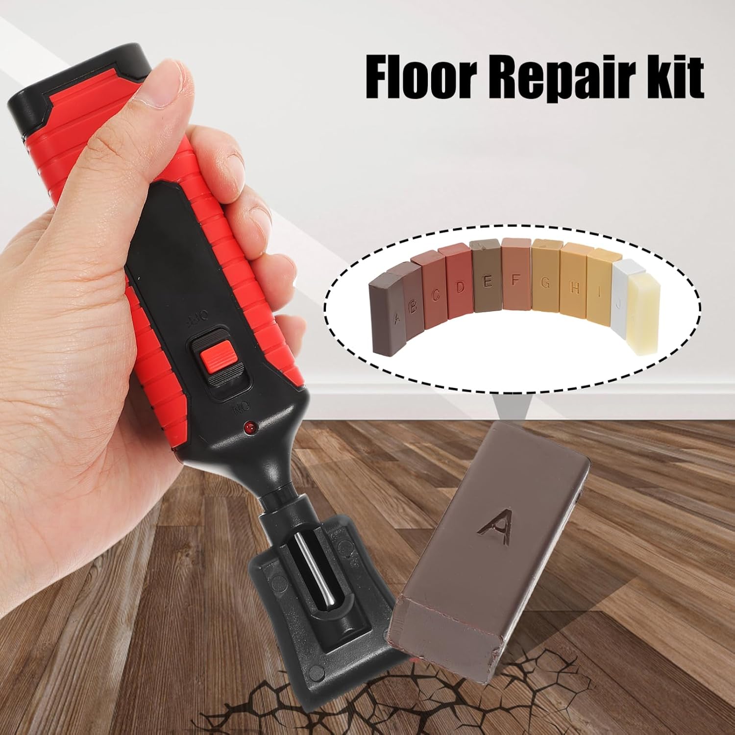 Vinyl Plank Flooring Scratch Repair Furniture Repair Kit Easy to Apply Wax