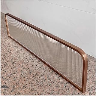 Separador de Escritorio Panel de privacidad Independiente Separador de Escritorio Mamparas de Privacidad para Oficinas, Salas, Aulas, Bibliotecas, Restaurantes (Color : Rose Gold, Tamaño : 1.5mx30cm