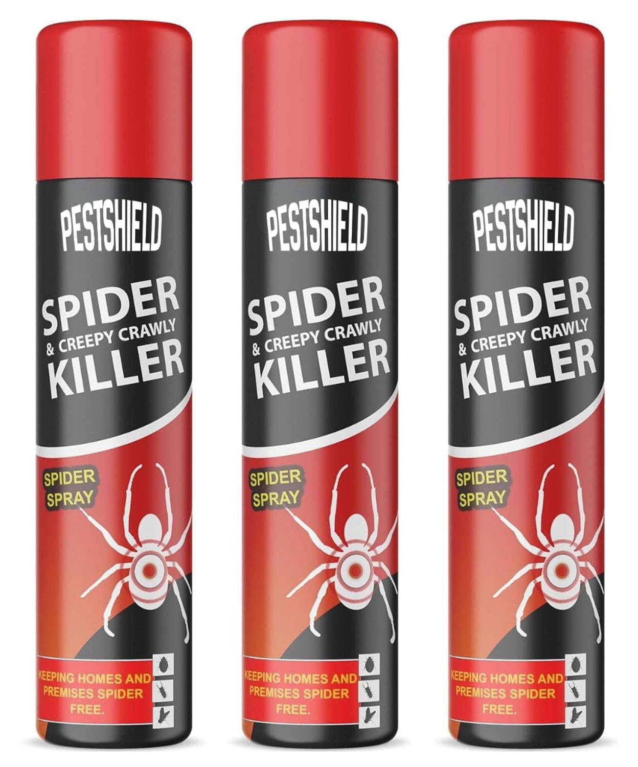 3 x Spider & Creepy Crawly Insect Killer Spider Spray No More Spiders 200ml