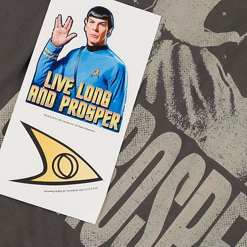 Miniatura 6 de Popfunk Star Trek Spock Live Long and Prosper T Shirt & Stickers