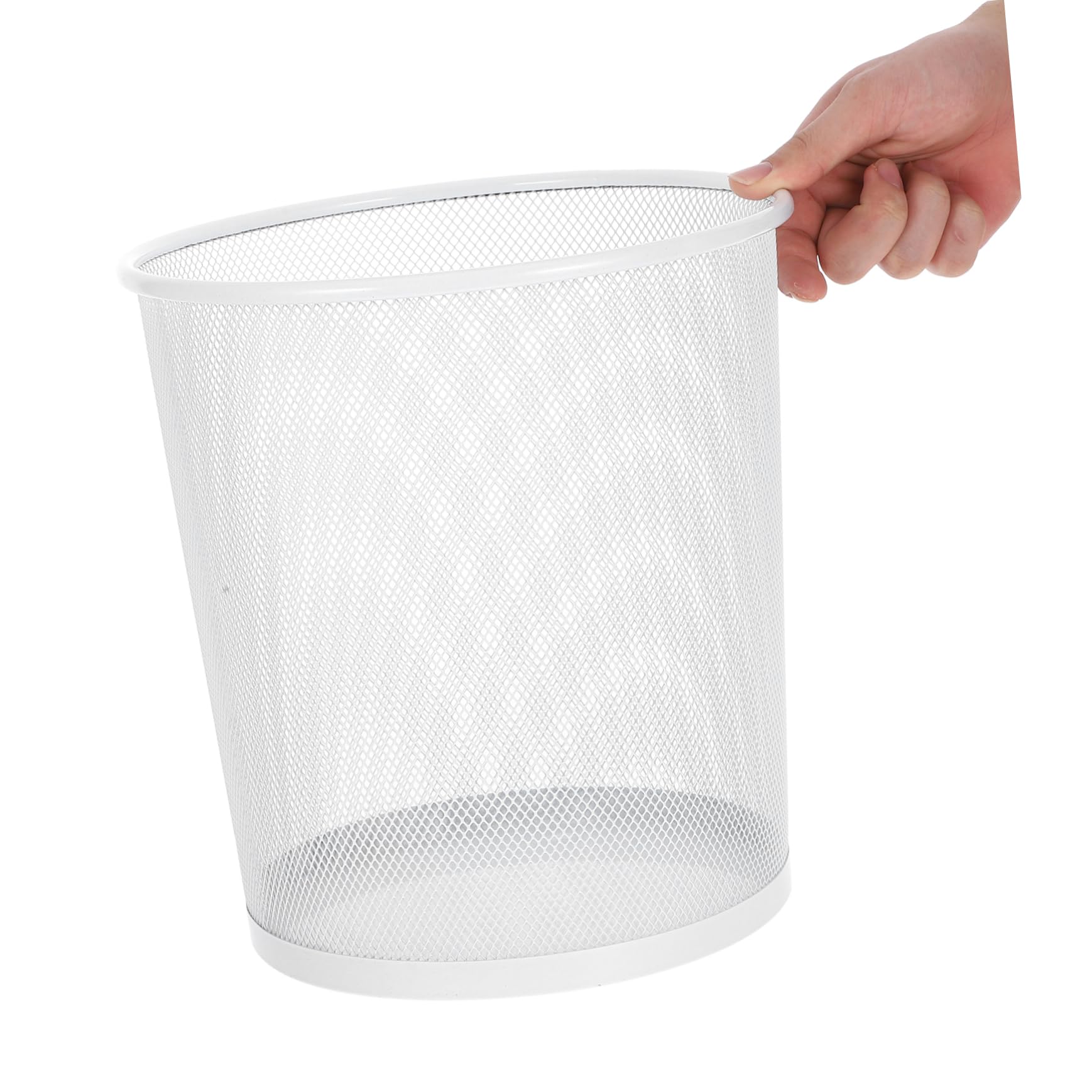PRETYZOOM Cestino per Rifiuti Design Semplice in Ferro Elegante e Resistente, Cestino in Rete Capacità e Stile Versatile per Ufficio per Uso Sotto Scrivania
