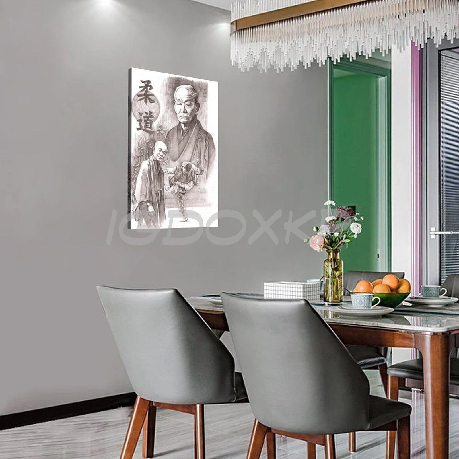 OWNPET Poster Sur Toile Jigoro Kano 50x75 Cm - Décoration Murale Sans Cadre Salon Chambre