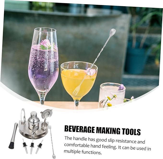 Kit Coctelera Healifty Acero Inoxidable con Base miniatura 5
