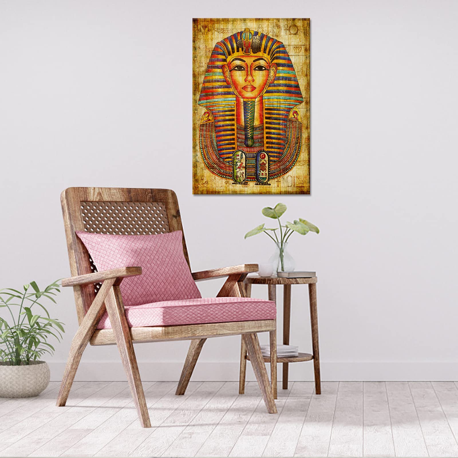 Amazon.co.jp: iLOOKLiKE エジプトファラオ キャンバス ウォールアート