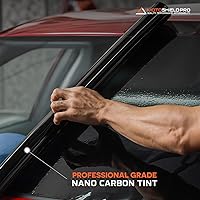 Vista 9 de DIY-MotoShield Pro Combo de 2 unidades de película profesional de tinte de carbono para ventana de automóvil Reduce el calor y bloquea el 99% de 5%