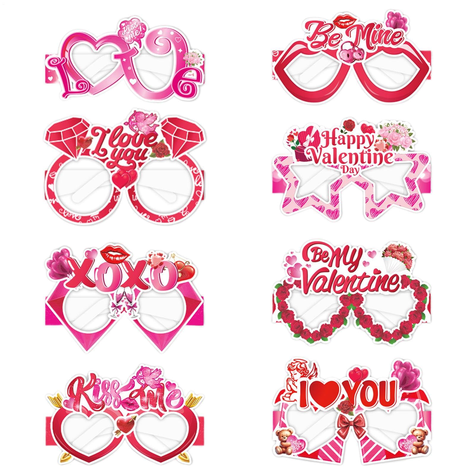 Exquisite Valentines Day Glasses - Womens Heart Sunglasses, Lightweight Party Favor Accessory, Romantic Gift for Family Friends Colleagues | Valentines Day Birthday Holiday Celebration Outdoor Fun Dec