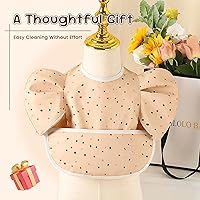 Vista 8 de Paquete de 5 baberos ajustables para comer, baberos de alimentación para bebés, impermeables, lavables con gran receptor de alimentos, a prueba