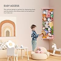 Vista 5 de Corner Stuffed Animal Storage Net - Stuffed Animals Holder with Lights - Plush Toy Organizer Hanging Stuffed Animal Hammock with Adjustable Length