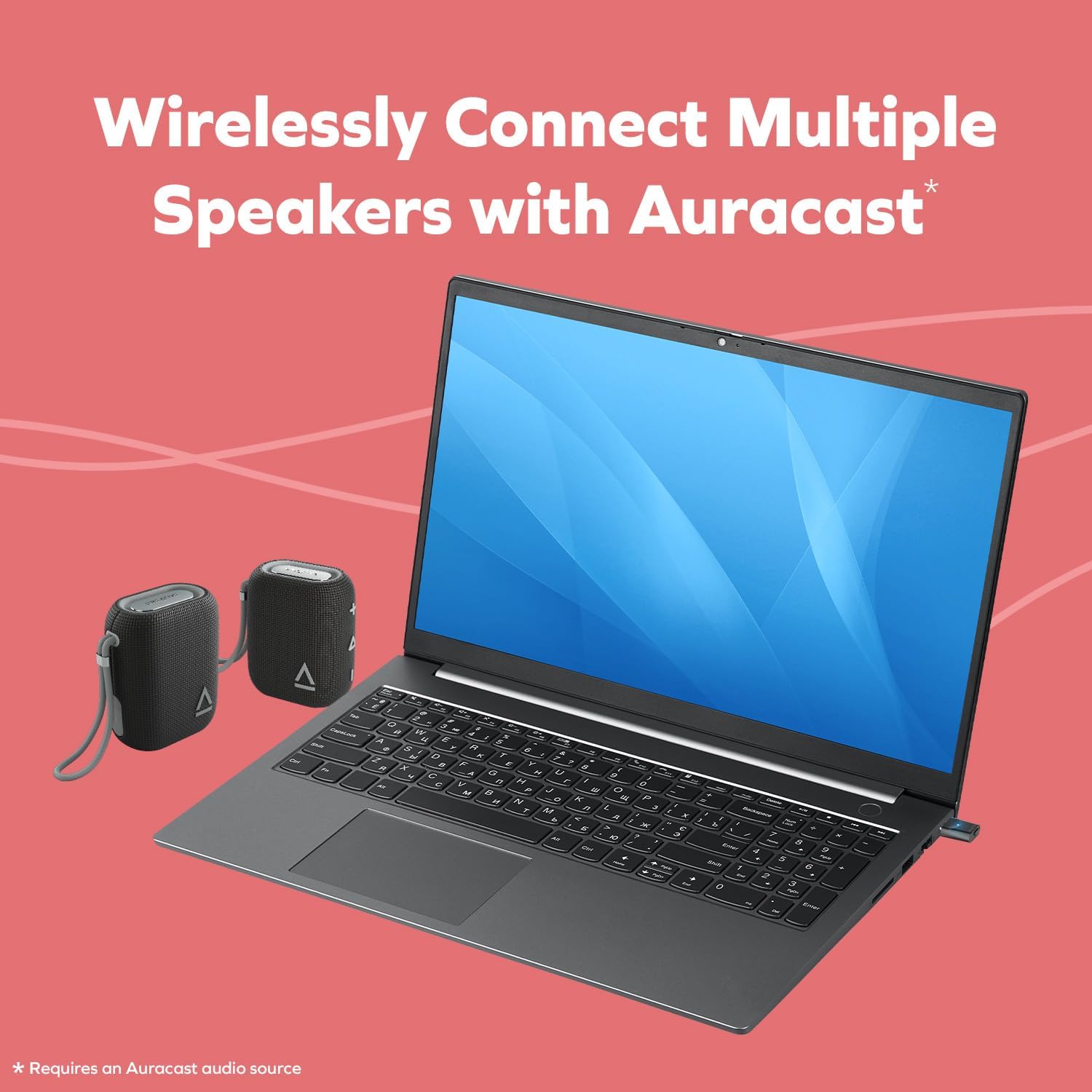 Creative MUVO Flex Portable Waterproof Bluetooth 5.3 Speaker with Auracast, Up to 10 Hours of Battery Life, IP67 Waterproof, and Powerful Bass Performance (Black)